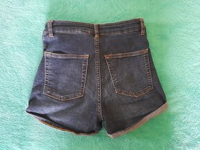 HM Divided krátke džínsové nohavice s vysokým pásom - 3