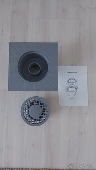 Podlahová vpusť 150x150/50mm + nerezový kryt RAVAK NOVÉ - 3