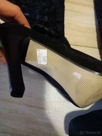 Luxusné čierne cizmy veľkosť 37,5 - 3