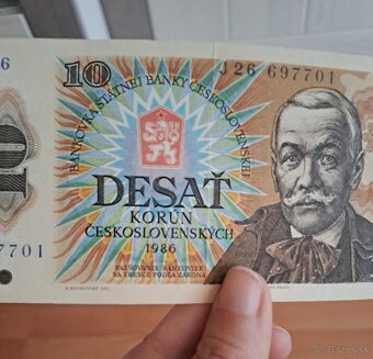 2x ceskoslovenske bankovky 10ksc 1986 - 3