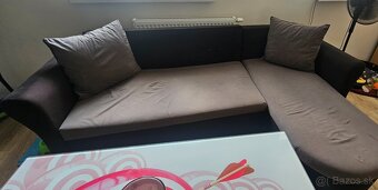 Predám rohový rozkladaci gauč s uložným priestorom+stolík - 3