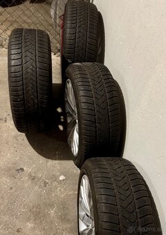 BMW alum. disky (VW, AUDI, Škoda) 8Jx18”z BMW 5 + zimné pneu - 3