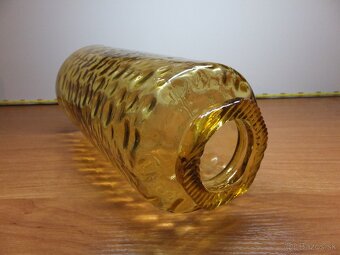 Retro ambrová pěkná velká váza. - 3