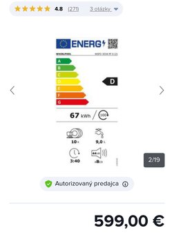 whirlpool WSFO 3034 PF X nerez 45cm - 3