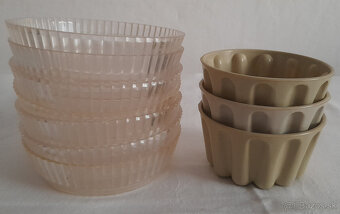 Retro plastové tácky, misky, pohár - 3