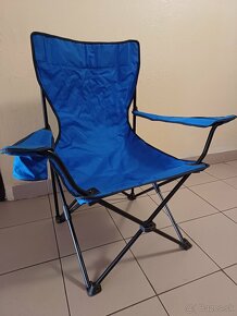 Skladacia  stolička modrá - 3