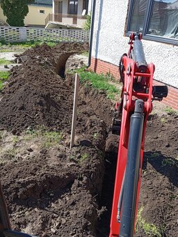 Zemné a Výkopové práce.Minibager,Sklapac. - 3