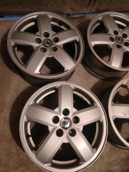 4ks alu disky orig. Škoda 5x100 r15 - 3