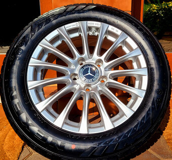 alu R16 5x112, zimné pneu 205/60,. Mercedes C, ako NOVÉ - 3