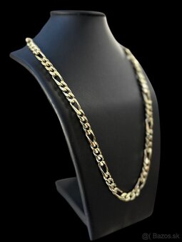 Zlatá reťaz - retiazka Figaro, 14k zlato 585 - 3