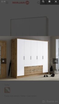 Šatníková skriňa sozásuvkami Solerini 255 - 3