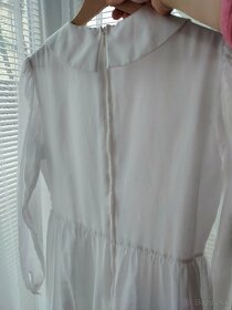 Dievčenské biele šaty, veľ. 158 - 3