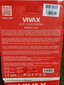 Predám klimatizáciu Vivax N-Desing 3,5 - 3