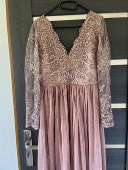 Medené spoločenské šaty 42/XL - 3