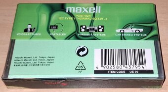 Audiokazety MAXELL UE 90 / Nové Zabalené / 5€-KS - 3