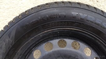 4x plechové disky so zimnými pneu Nokian - 3