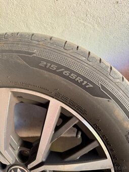 Elektrony 5x112 r17 vw original s pneu letne 215/65r17 - 3