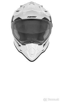 Enduro prilba NOX N 312 perletovo biela č.M - 3