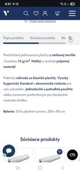 Jednorazové Plachty na lehátko - 3