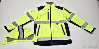 Reflexná bunda so softshelovou podšívkou a kapucňou - 3