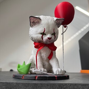 Cat IT horror mačka 3D tlač figurka - 3