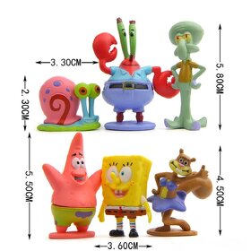 Spongebob figúrky balenie 6 ks - ihneď - 3