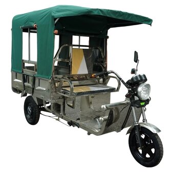 Nákladná elektrická trojkolka - plachta - 3