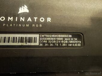 Corsair Dominator Platinum RGB, DDR5 16GB 6000MHz CL36 - 3