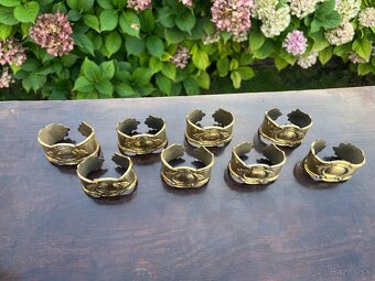 Mosadzné krúžky na servítky - 3