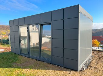 Obytny kancelársky kontajner D18 antracit - 3