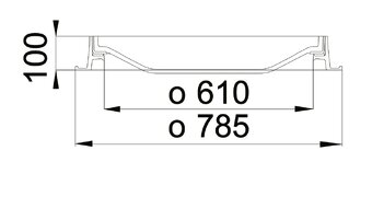 Predám železo-betonovy kanalizačný poklop  D400 - 3
