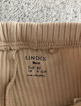 Vrúbkované béžové legíny veľ.80 - 3