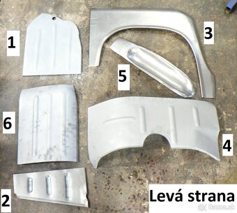 Kompletní přední podběhy Tatra 603 - 3