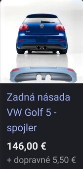Zadný narazník R32 golf 5 - 3
