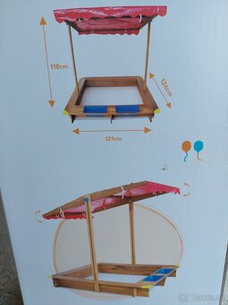 detské drevené pieskovisko - 3