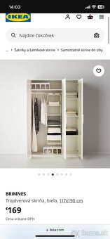 Ikea BRIMNES Skriňa - 3