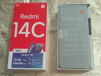 Nový Xiaomi Redmi 14 black,16GB/256GB, záruka 2r. - 3
