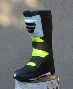 Predám mx sx čižmy SHOT žlté biele - 3
