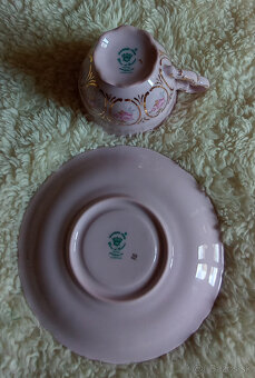 Šálka s Podšálkou Ružový Porcelán - 3