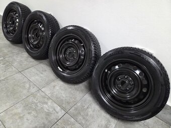 ‼️Plechové disky 5x114,3 16" + zimné pneu Barum 205/55 R16 - 3