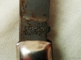 Retro cerveny vreckový nožík Mikov Czechoslovakia - 3