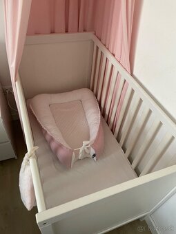 Detská postieľka Ikea + baldachýn + detské hniezdo - 3