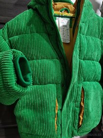 Detská zimná bunda zelená veľ. 128 -NOVÁ- - 3