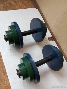 Železné nakladacie jednorúčky - 2 x 23 kg - 3