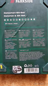 Suprava bitov s racnou 81 dielov - Parkside - 3