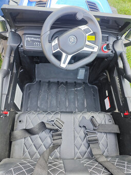 Detské elektrické autíčko Master of Terain 4x4 modré - 3