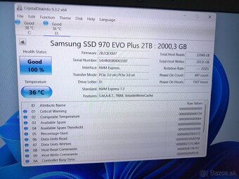 SSD disk NVme M.2 SAMSUNG 970 evo plus 2TB. - 3