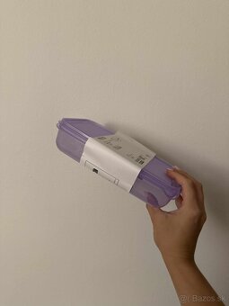 2x fialová dóza na potraviny (22x14x5 cm) - 3