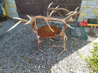 Kreslo z ťažkých parohov. - 3