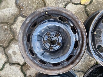 Predám plechové disky 5x100 R15 4ks do vw Audi - 3